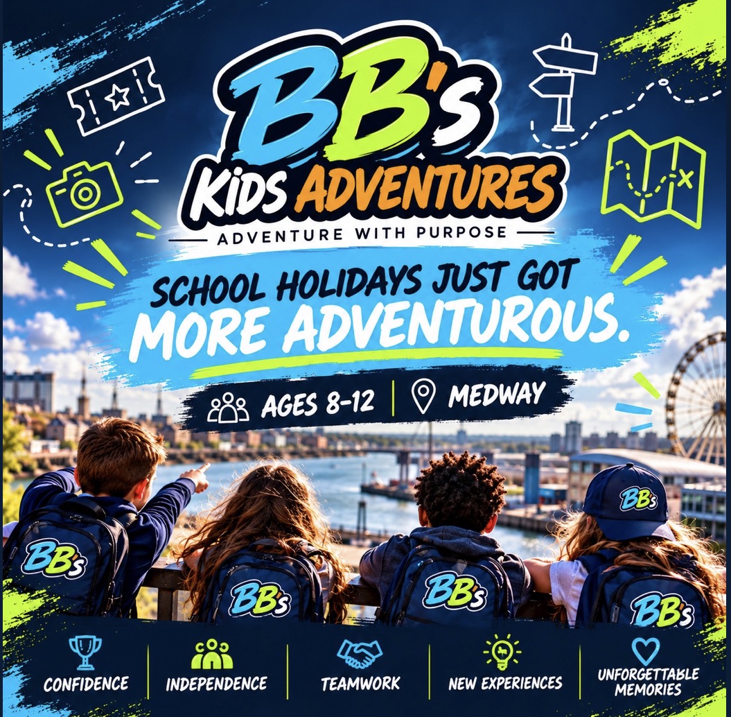 BB’s Kids Adventures: school holidays just got more adventurous. Ages 8–12, Medway. Confidence, independence, teamwork, new experiences and unforgettable memories.